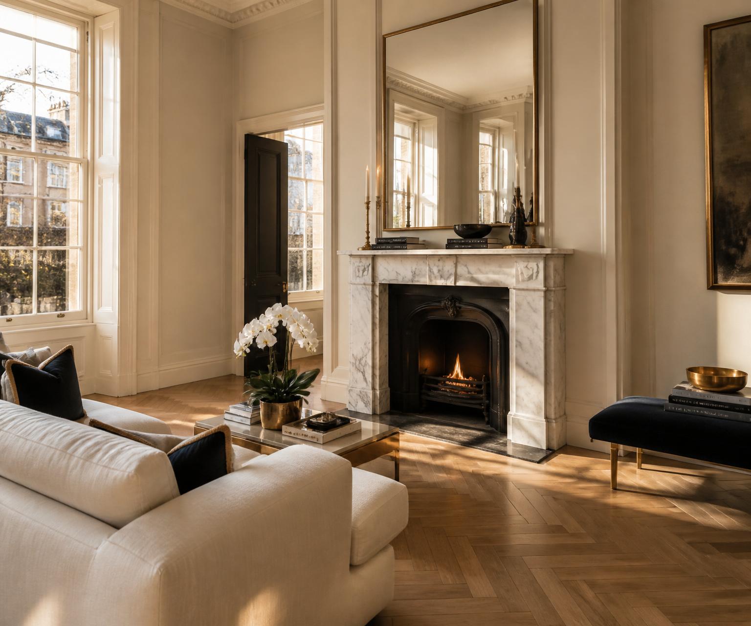 A meticulously kept West London home interior
