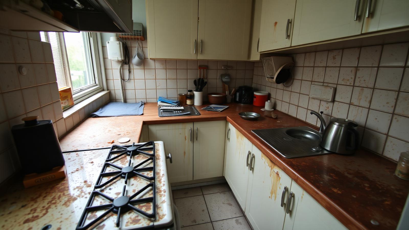Kitchen restoration before